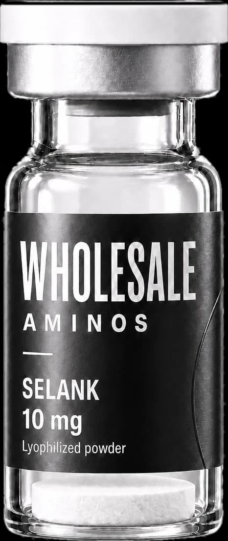 Selank in a sealed vial of lyophilized powder